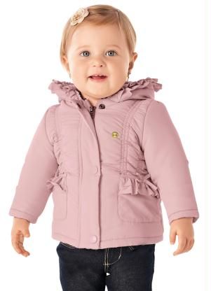 Jaqueta Infantil Brandili Mundi Rosa