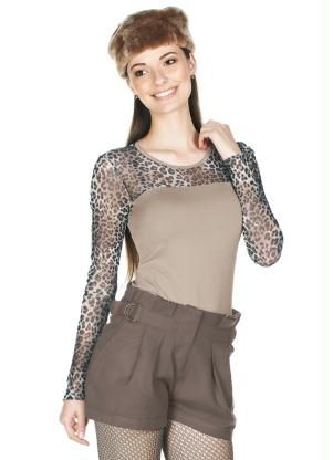 Blusa Manga Longa Bege Guilt
