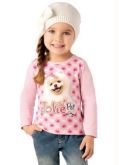 Blusa Infantil Jolie Brandili Rosa