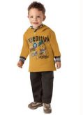 Conjunto Blusão e Calça Brandili Amarelo