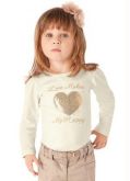 Blusa Infantil Brandili Mundi Bege