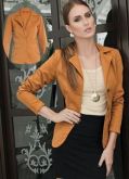 Blazer Caramelo em Sarja