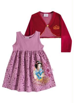 Vestido e Bolero Princesas Brandili Rosa