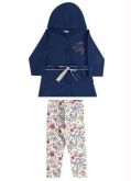 Conjunto Casaco e Legging Brandili Azul Marinho
