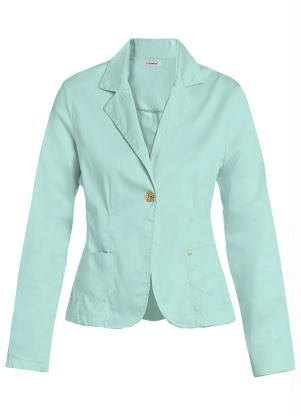 Blazer Feminino Verde Água