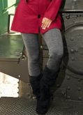 Legging de Lã Cinza