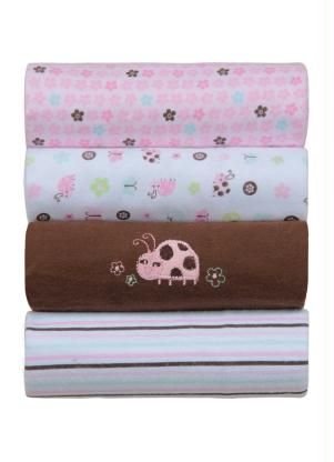 Kit Manta de Flanela Bebê Rosa Pink Lepper