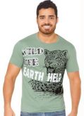 Camiseta Verde com Estampa