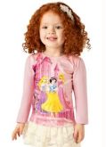 Blusa Infantil Princesas Brandili Rosa