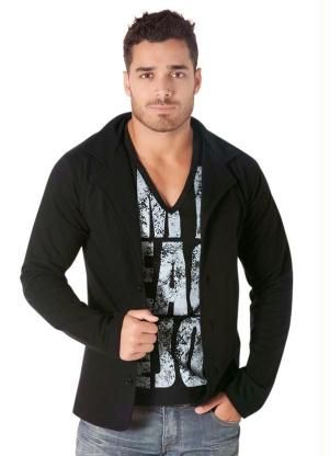 Blazer Preto em Moletinho