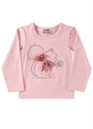 Blusa Infantil Brandili Mundi Rosa