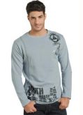 Blusa Manga Longa Cinza