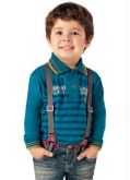 Polo Infantil Brandili Mundi Azul